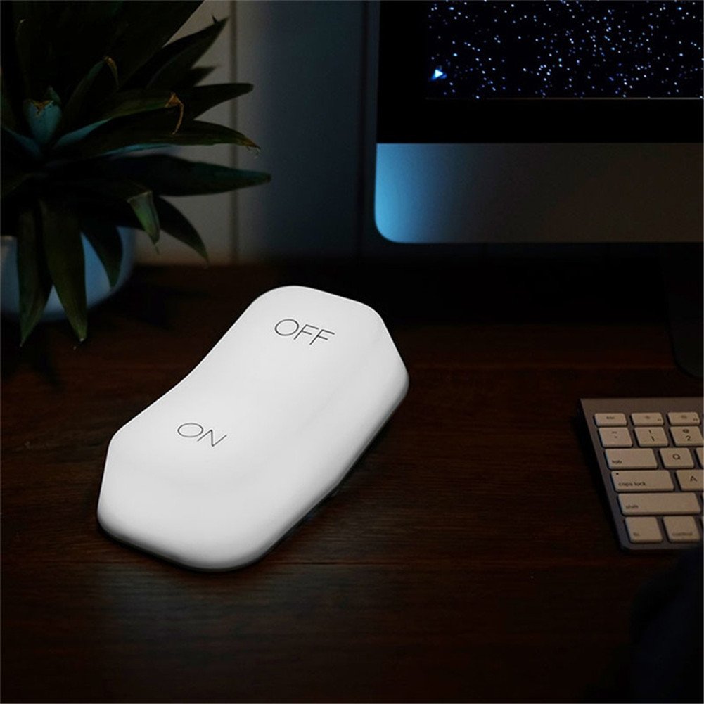GS NEUF Creative LED Lumière de nuit gravité Induction Interrupteur on/off lampe économie d'énergie lumières Décoration de chambre à coucher de chevet avec câble de chargement