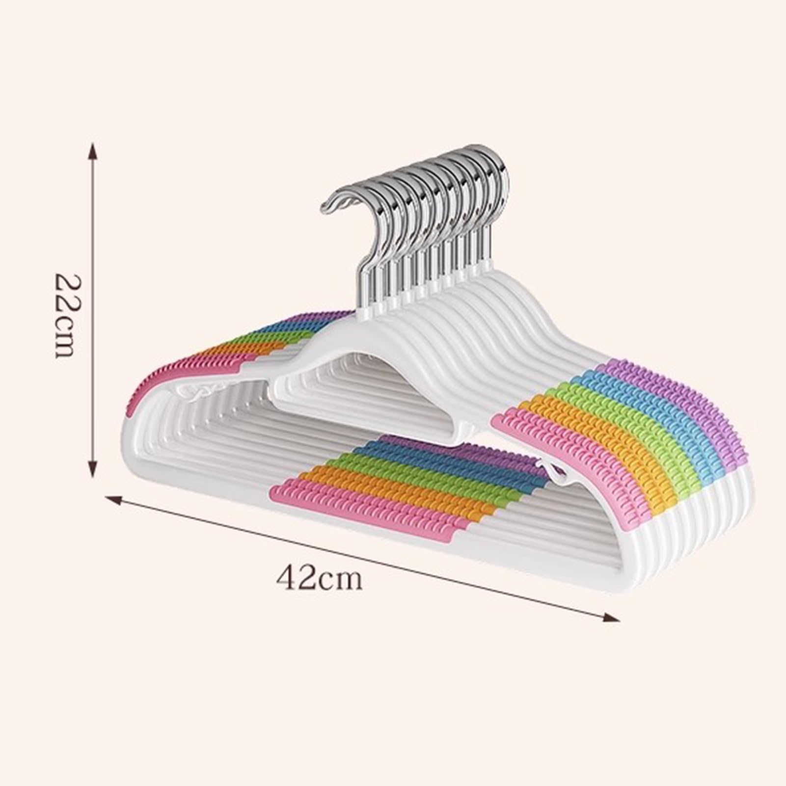 Grucce Antiscivolo Multicolore, Grucce in Plastica UltraSottili, Grucce Salvaspazio, per Pantaloni, Abiti, Giacche E Camicie, Colori Misti(20pack)