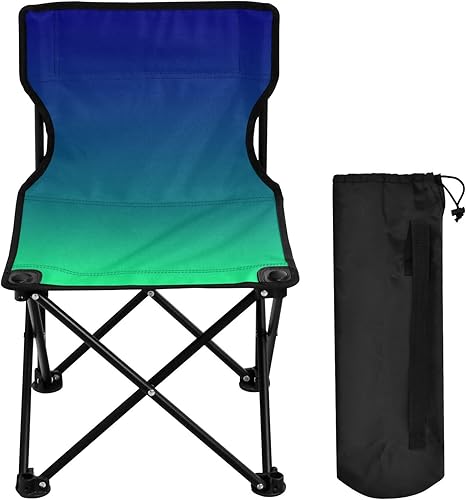 Miniatura 8 de Sillas de camping plegables al aire libre del arco iris para adultos silla de camping portátil silla de césped ligera Arco iris,Negro-Gris,Azul