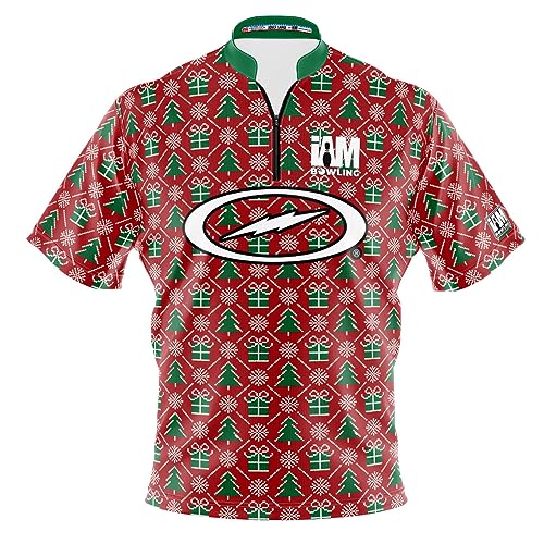 Logo Infusion I AM Bowling Jersey Short Sleeve Sash Collar 2059-ST Made in USA Storm (4X)