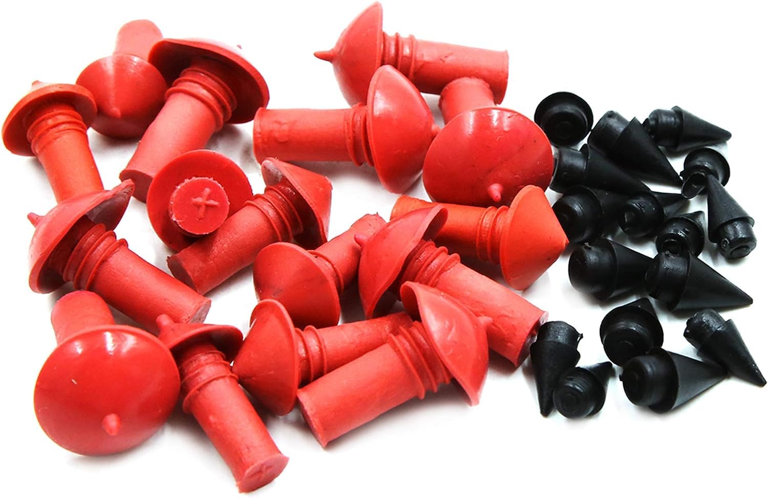 Kit de Herramientas de reparación de neumáticos de Motocicleta, Kit de Herramientas de reparación de neumáticos de vacío sin cámara con 32 Tapones de Goma, Kit de Pistola de Enchufe de
