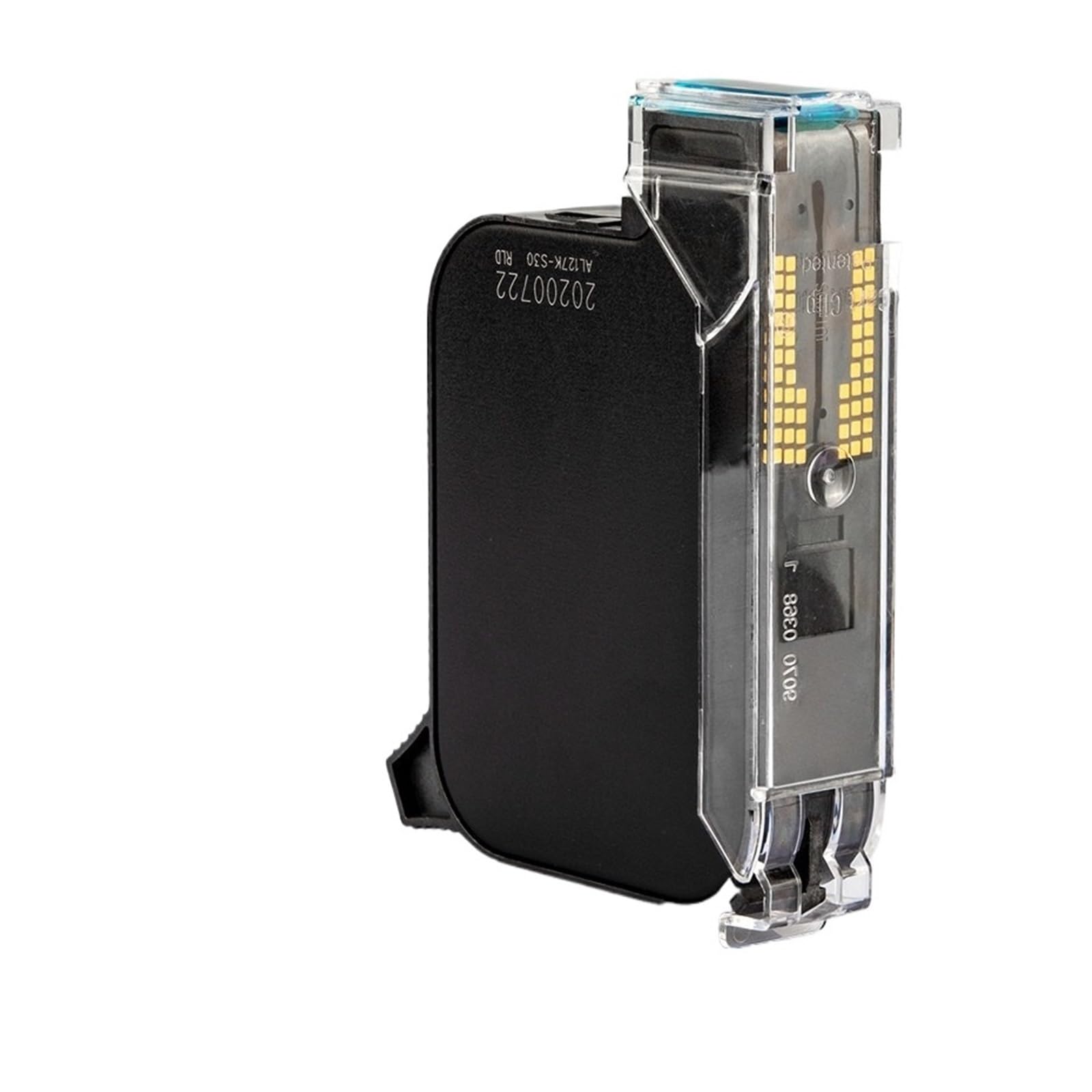 Schnelltrocknende Tintenpatrone, lösungsmittelbasiert, 12.7mm, 42ml | Für Handheld-Inkjet, einstellbare Druckhöhe 2-12.7mm, schnelltrocknend, 6 Monate(Black)
