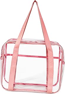 FRCOLOR Bolsa De Higiene Transparente De Grande Capacidade Bolsa De Armazenamento De Viagem Bolsa De Higiene Bolsa Organizadora De Maquiagem Bolsa De Cosméticos Bolsa Organizadora De