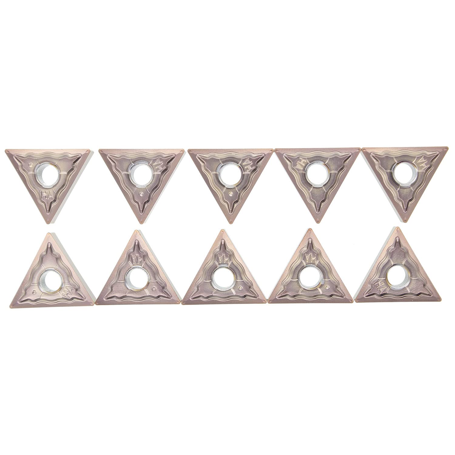 Lot de 10 inserts de tournage TNMG 160404 HA LF6118 pour acier, acier inoxydable et fonte TJR