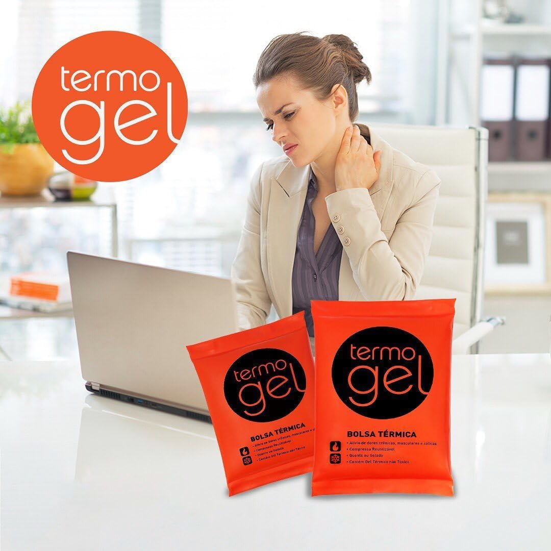 Bolsa Térmica, Termogel, Grande, Laranja