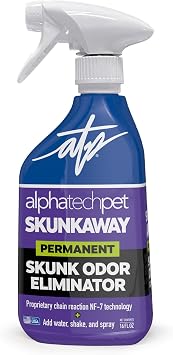 Skunk Away | Skunk Odor Remover | Just Add Water to Easy to Use Pet Spray Bottle | 17oz Spray Water Bottle by KennelSol