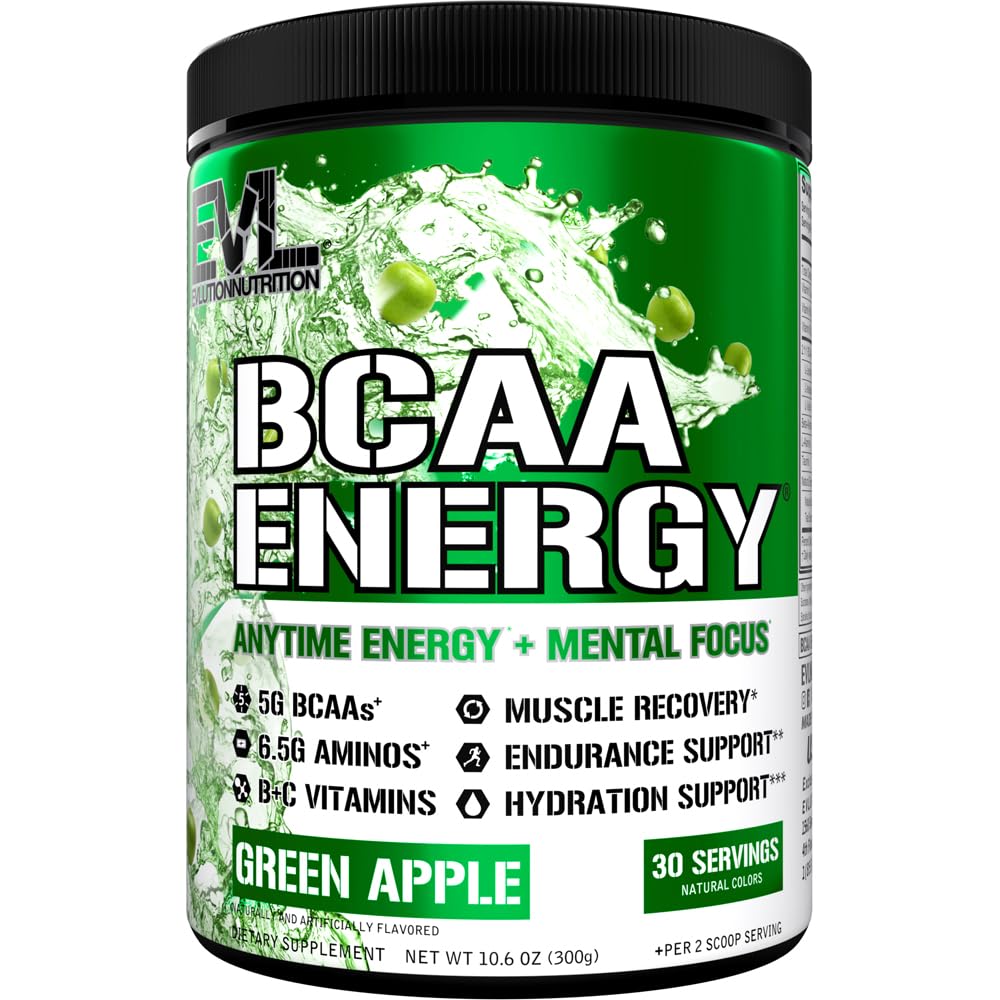 EVL BCAA Energy Amino Acids Powder with Natural Caffeine - Blue Raz — Amazon image 22
