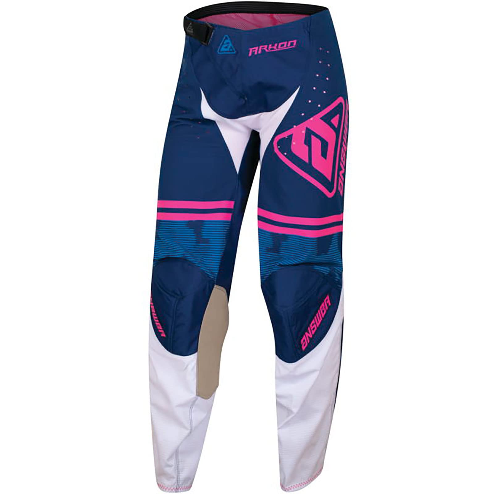 Answer Racing 447409 Women's A23 Arkon Trials Pant: Blue/White/Magenta, 6