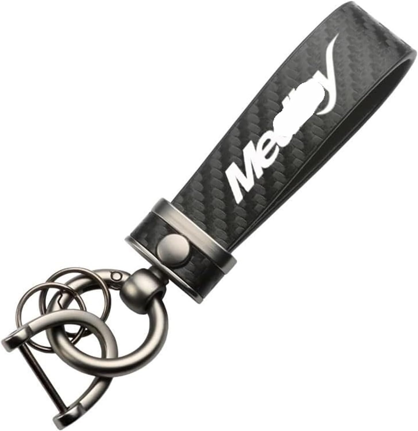 GYFGRTQ Zinc Alloy Motorcycle Keychain Key Ring Compatible with Vehicles, Carbon Fibre Style Gifts