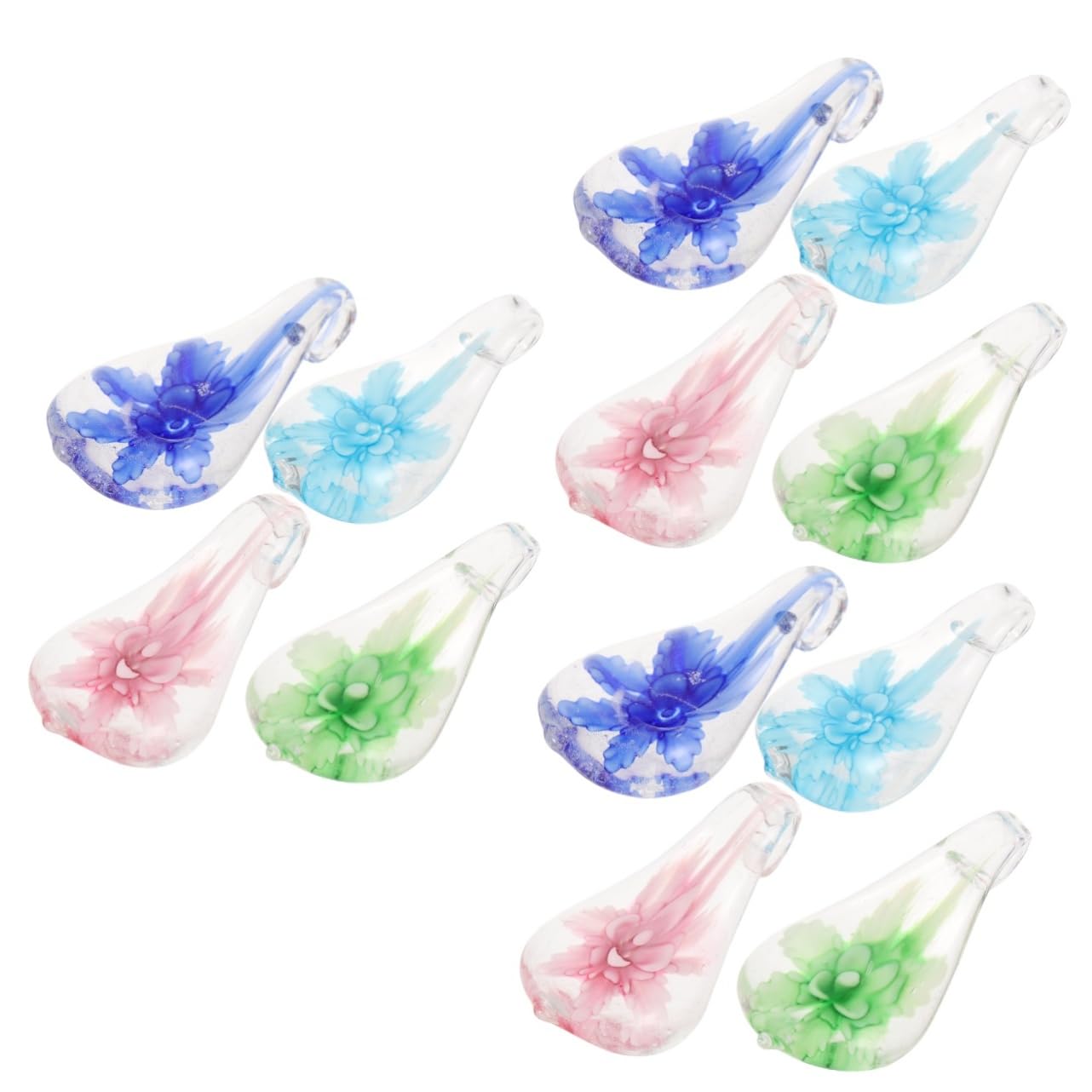 Amosfun 12 Pz Poggia Bacchette Poggia Pennelli per Calligrafia Arredamento per Porta Bacchette con Motivo Floreale Poggia Cucchiaio Supporto per Riporre Le Penne Poggia Posate Bicchiere