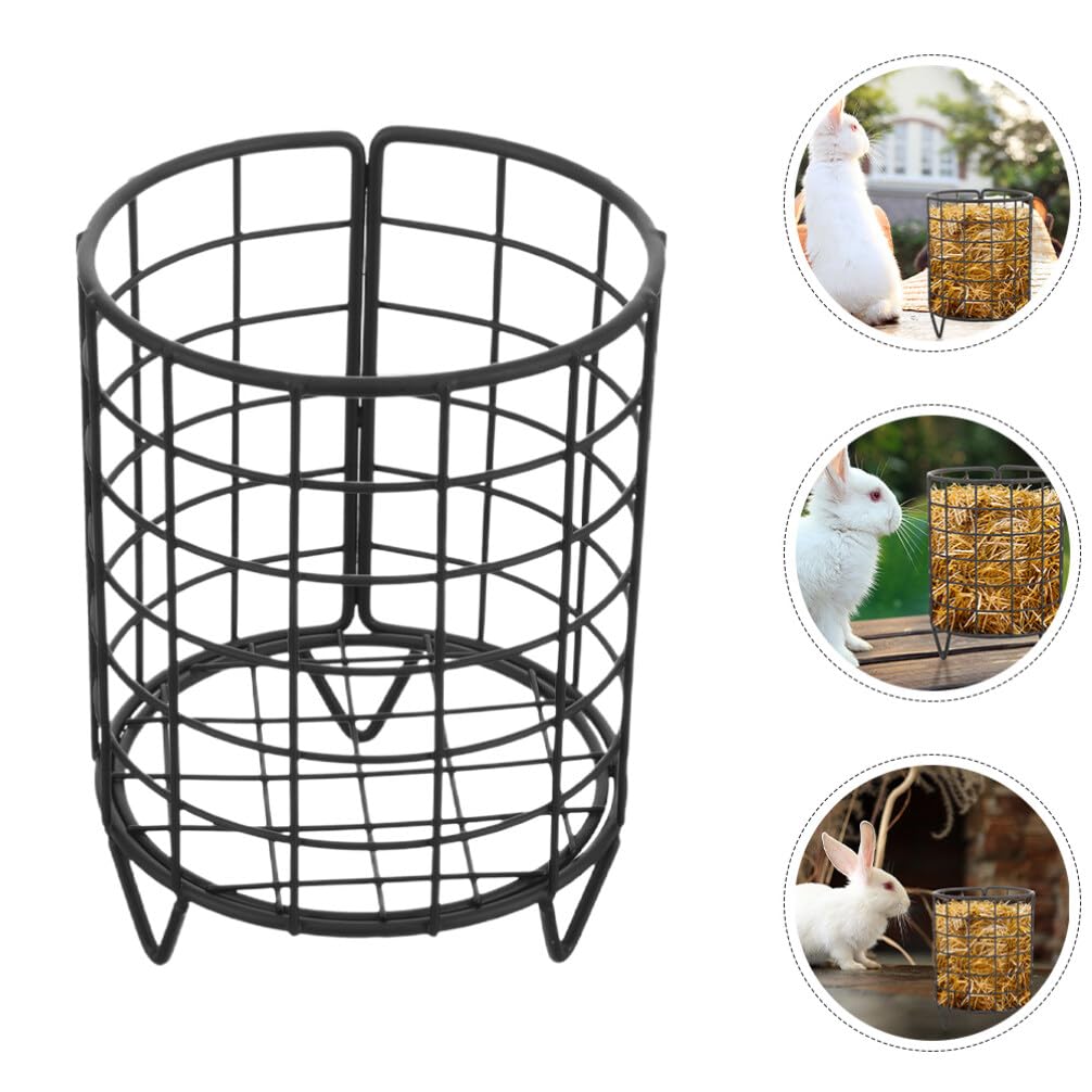 Happyyami 2stücke Metall Futterstation Für Kaninchen Und Meerschweinchen Praktischer Futterhalter Für Kleine Haustiere Einfach Zu Reinigen Und Langlebig Für Heu Und Snacks
