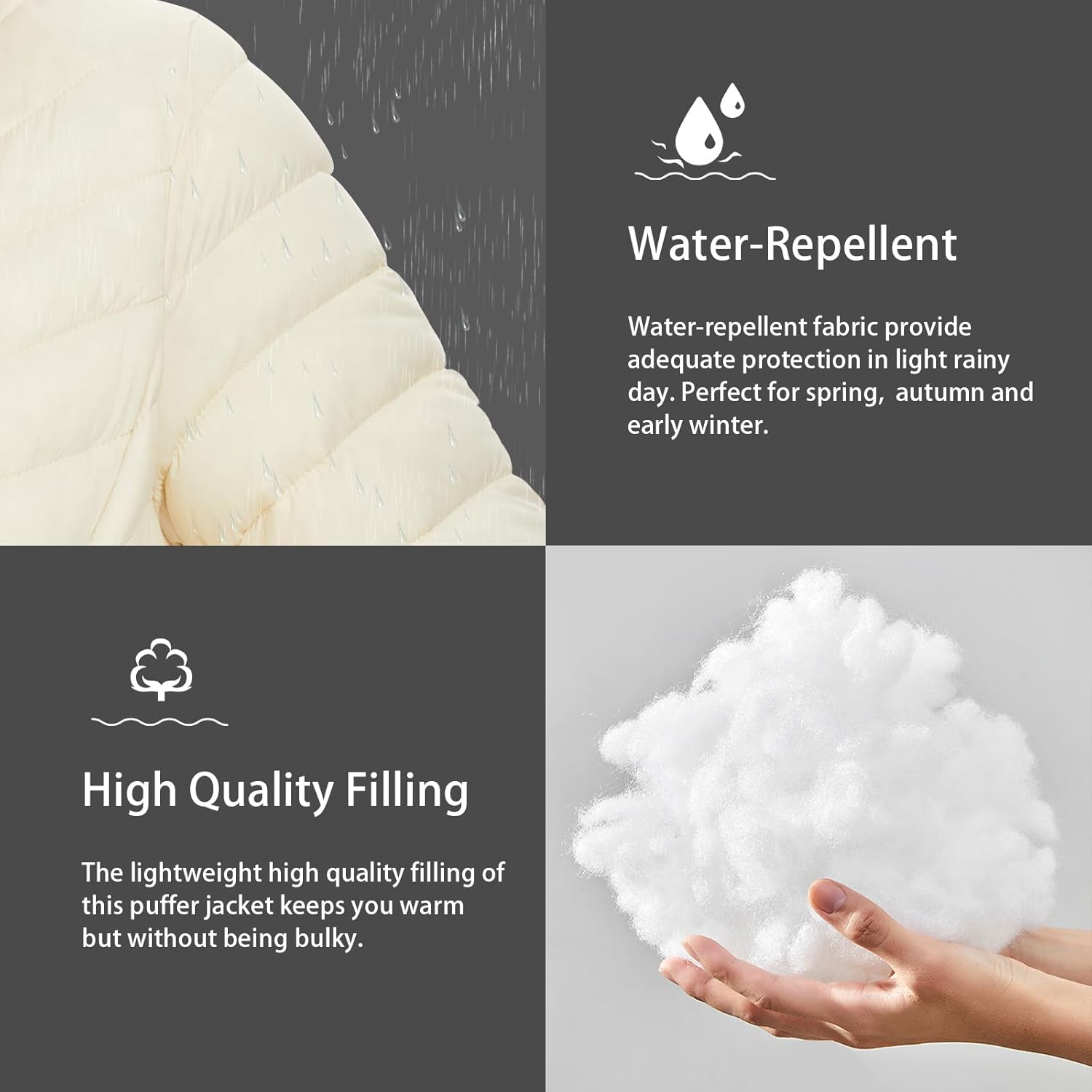 ROYAL MATRIX Women's Packable Puffer Jacket Lightweight Quilted Puffer Jacket Winter Warm Puffy Jacket with Stand Collar - Image 5