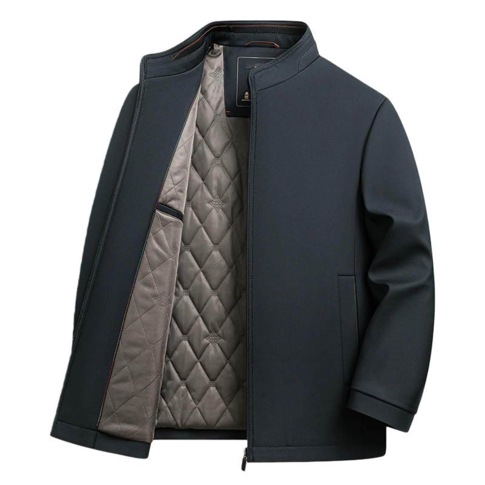 Piumino da uomo autunno inverno collo alto Business Casual Caldo Puffer Jacket