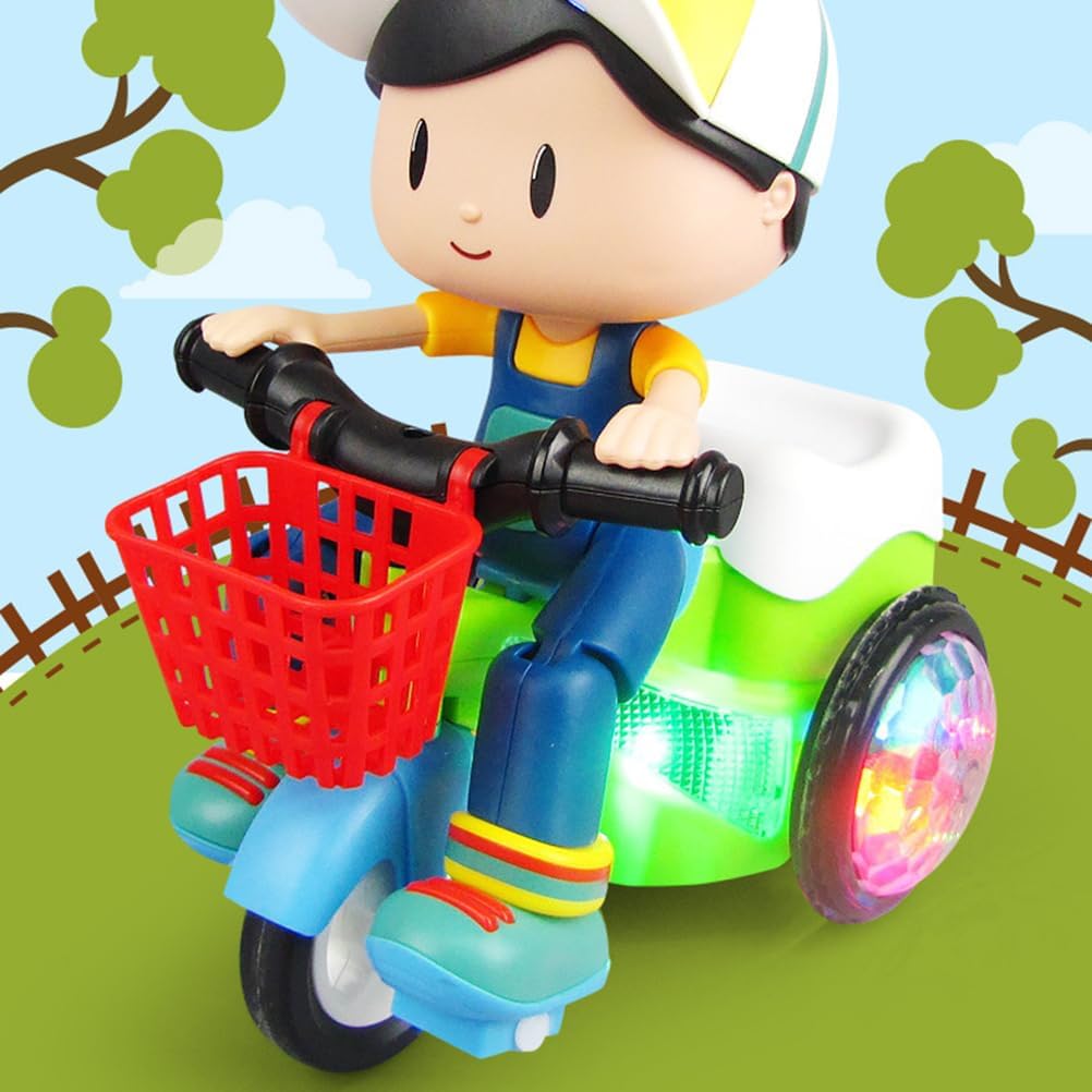 Toyvian Creative Intelligent Tricycle Toy for Design Multi-Functional Riding Options No Battery Required Outdoor Fun for Boys