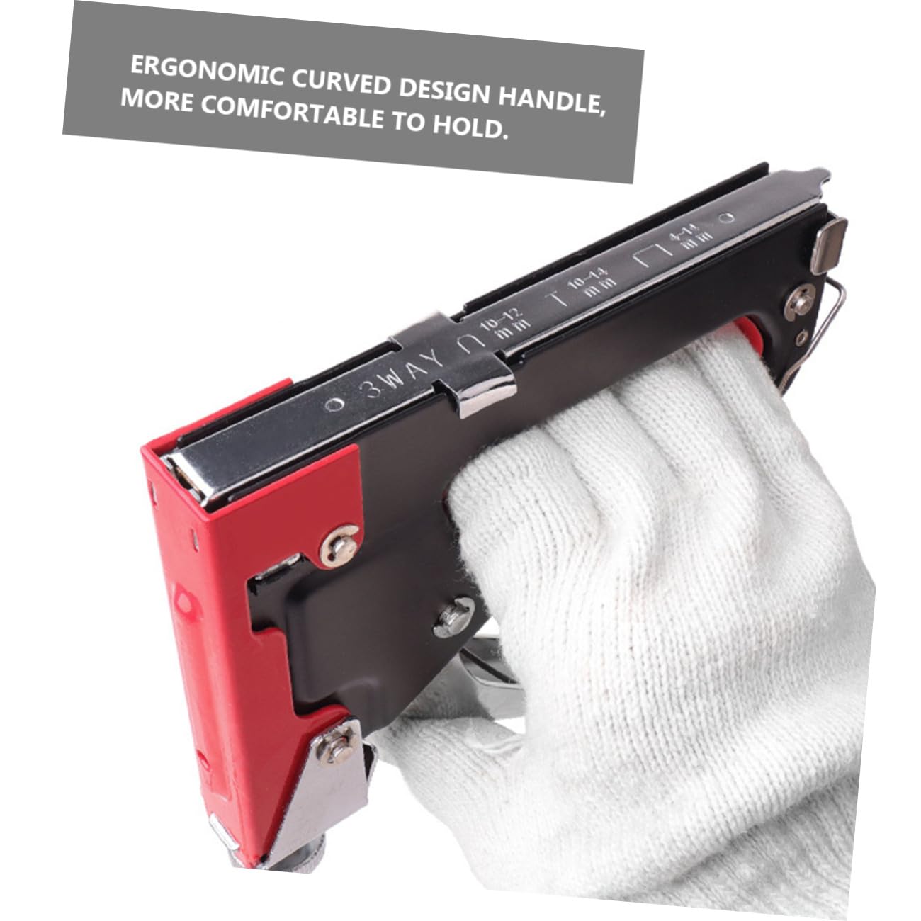 UPKOCH Chiodatrice Pesante Manuale 3 in 1 Impugnatura Ergonomica Curva in Metallo Resistente per Legno, Strumento Multifunzione U per Ristrutturazione