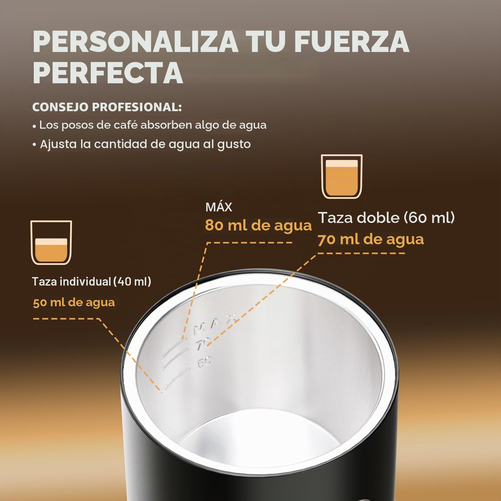 RECAFIMIL Cafetera portátil 3 en 1, máquina de café espresso portátil de 19 bares con calefacción automática, compatible con cápsulas NS y DG y café molido para camping, viajes y pero