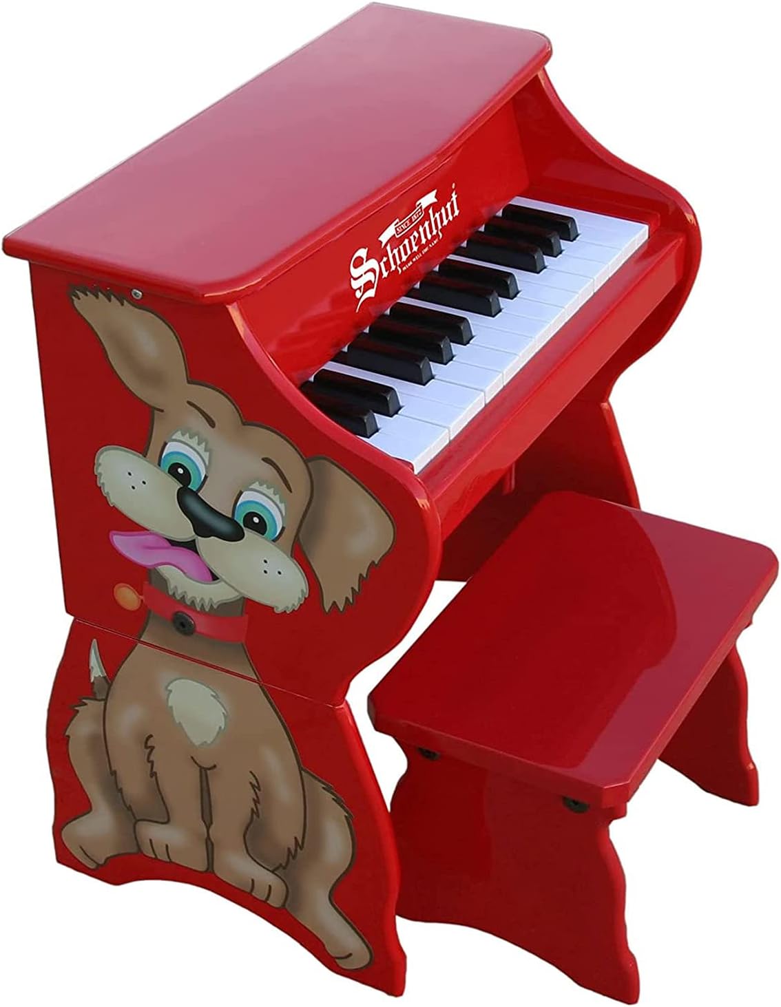 Amazon.com: Schoenhut Red Grand Piano Dog - 25 Key Mini Piano Keyboard