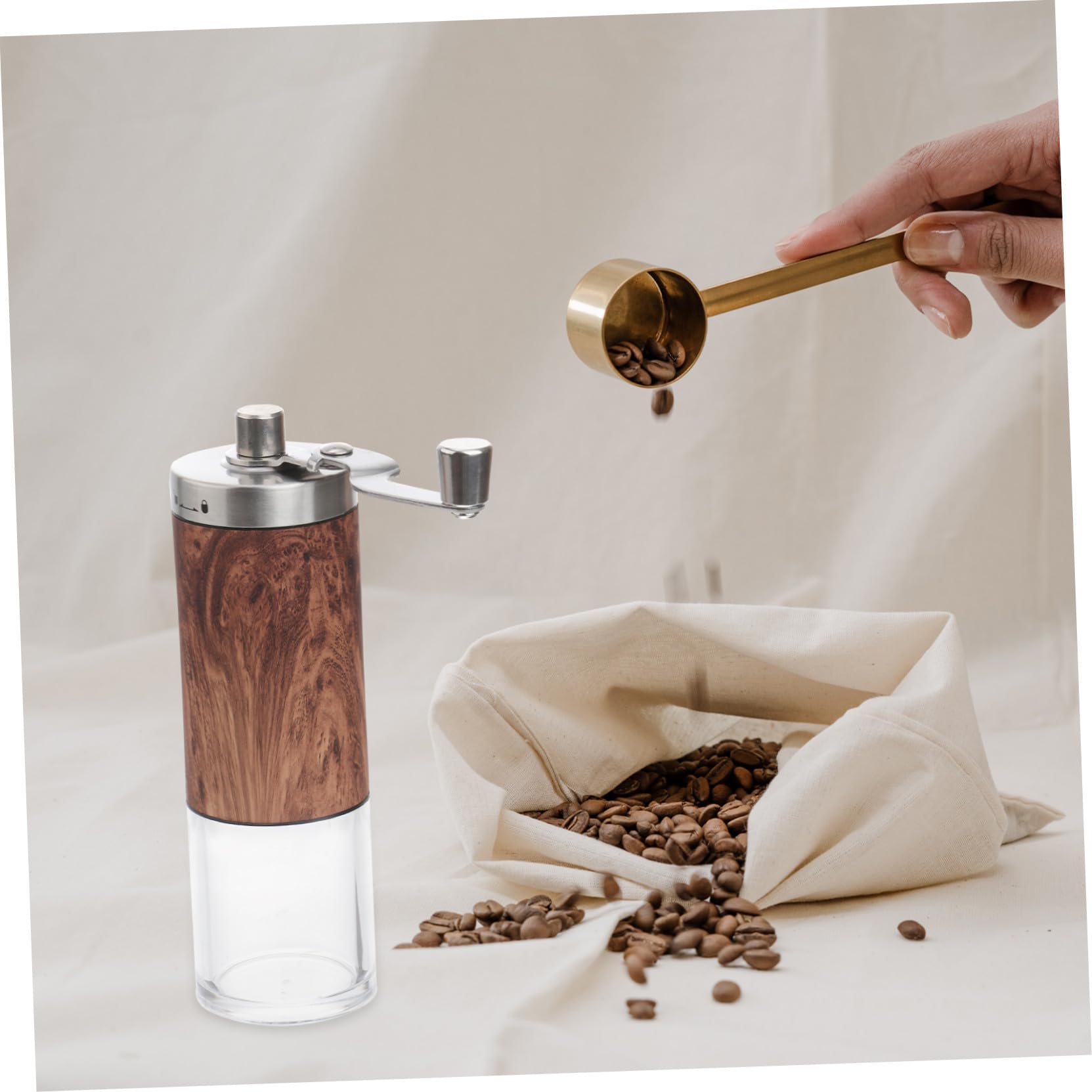 Molinillo de Café Manual de Madera Muelas Cerámicas Obsequio Elegante para Entusiastas del Café