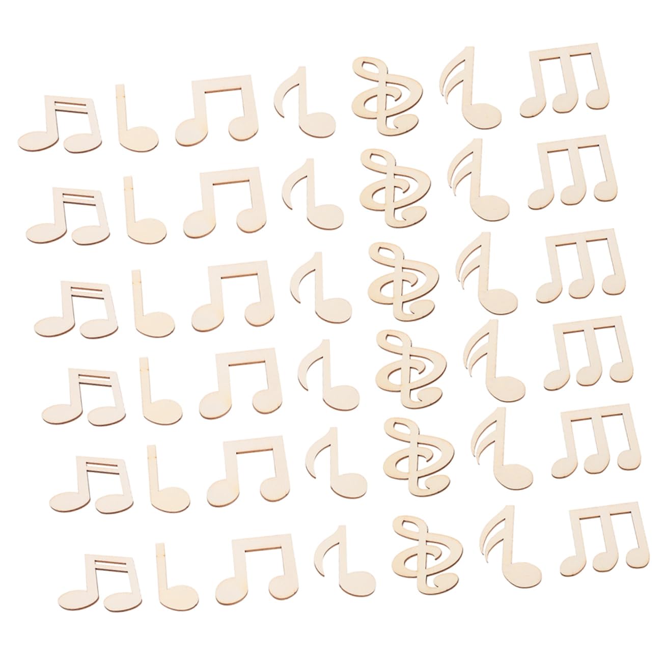 Notes de musique en bois : 100 formes à décorer pour anniversaire et fête
