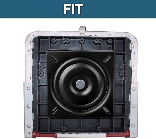 Miniatura 6 de Asiento giratorio de barco, taburete de bar de repuesto de placa giratoria, mecanismo giratorio cuadrado para muebles, silla reclinable y asiento de