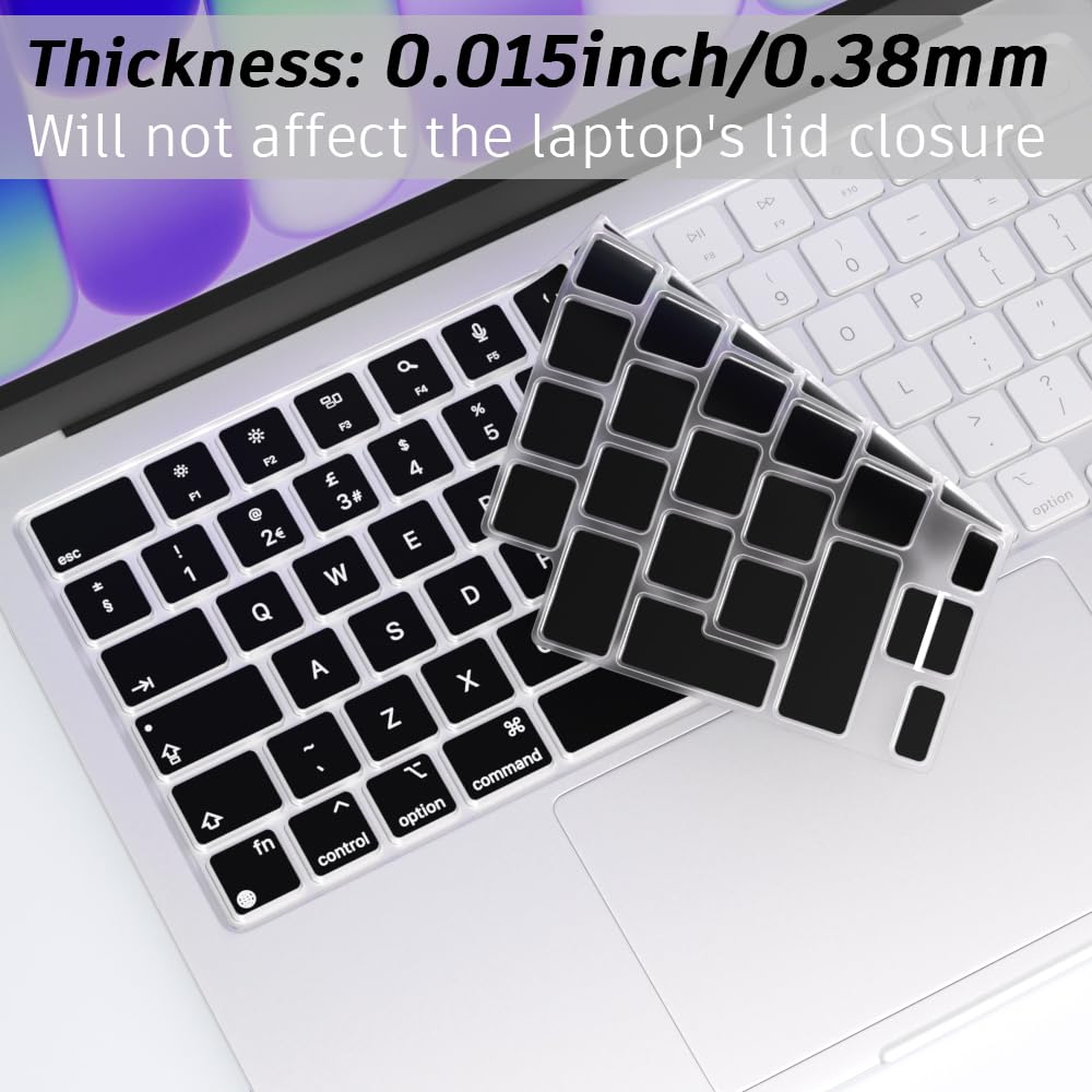 Cover per tastiera per MacBook Neo 2026 da 13 pollici con chip A18Pro, A3404, protezione ultra sottile per tastiera MacBook Neo 13 A18 Pro, layout statunitense-TPU