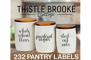 Pantry Labels for Kitchen Containers: A stylish solution for organized pantry