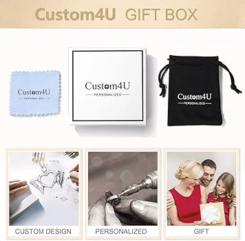 Custom4U Collana Personalizzata Con Ciondolo Bambino In Argento S925 | Incisione Nome Per Ragazzi E Ragazze | Regalo Per Mamma, Famiglia O BFF