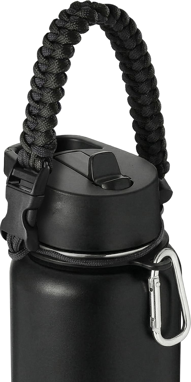IRON °FLASK Paracord Handle Sports Water Bottle Accessories (Midnight Black)-image-45
