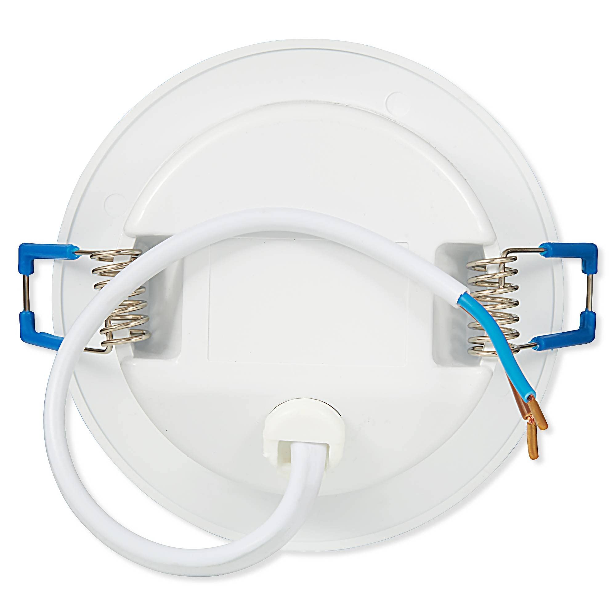 12x LED Einbau-Strahler Set 6,5W dimmbar flach IP44 Bad 230V Einbauspot Einbauleuchte Badbeleuchtung Panel, Lichtfarbe:kaltweiß