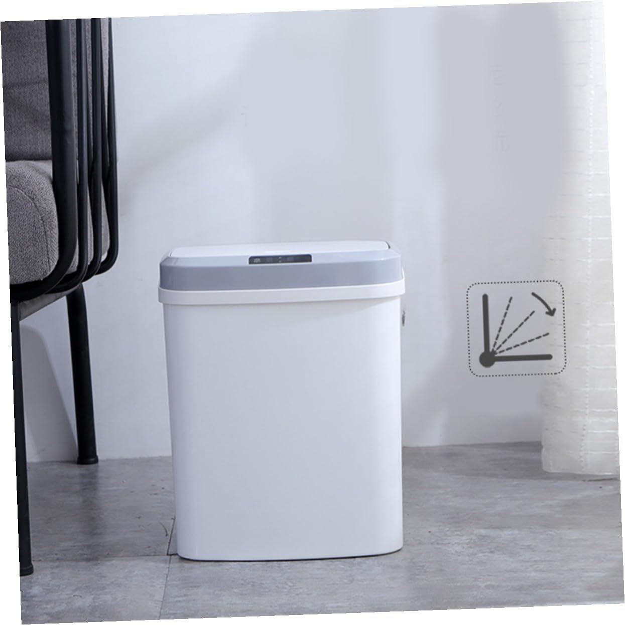 Intelligenter Mülleimer mit Sensorautomatik Wasserdichtes Design für Küche und Bad Berührungsloses Öffnen und Schließen Energiesparend für Smart Home