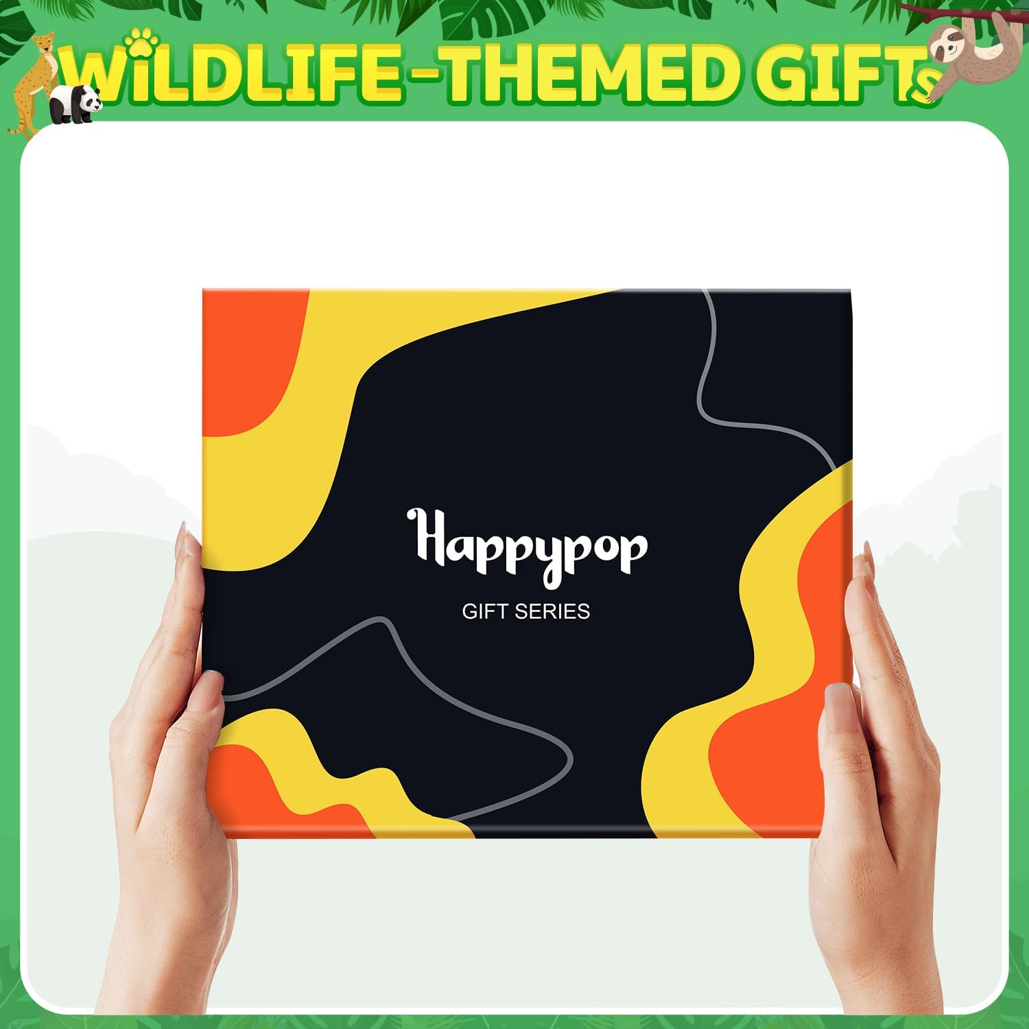 HAPPYPOP Funny Animal Gift Ideas - Owl Eagle Cheetah Tiger Frog Fox Dinosaur Turtle Socks - Image 2