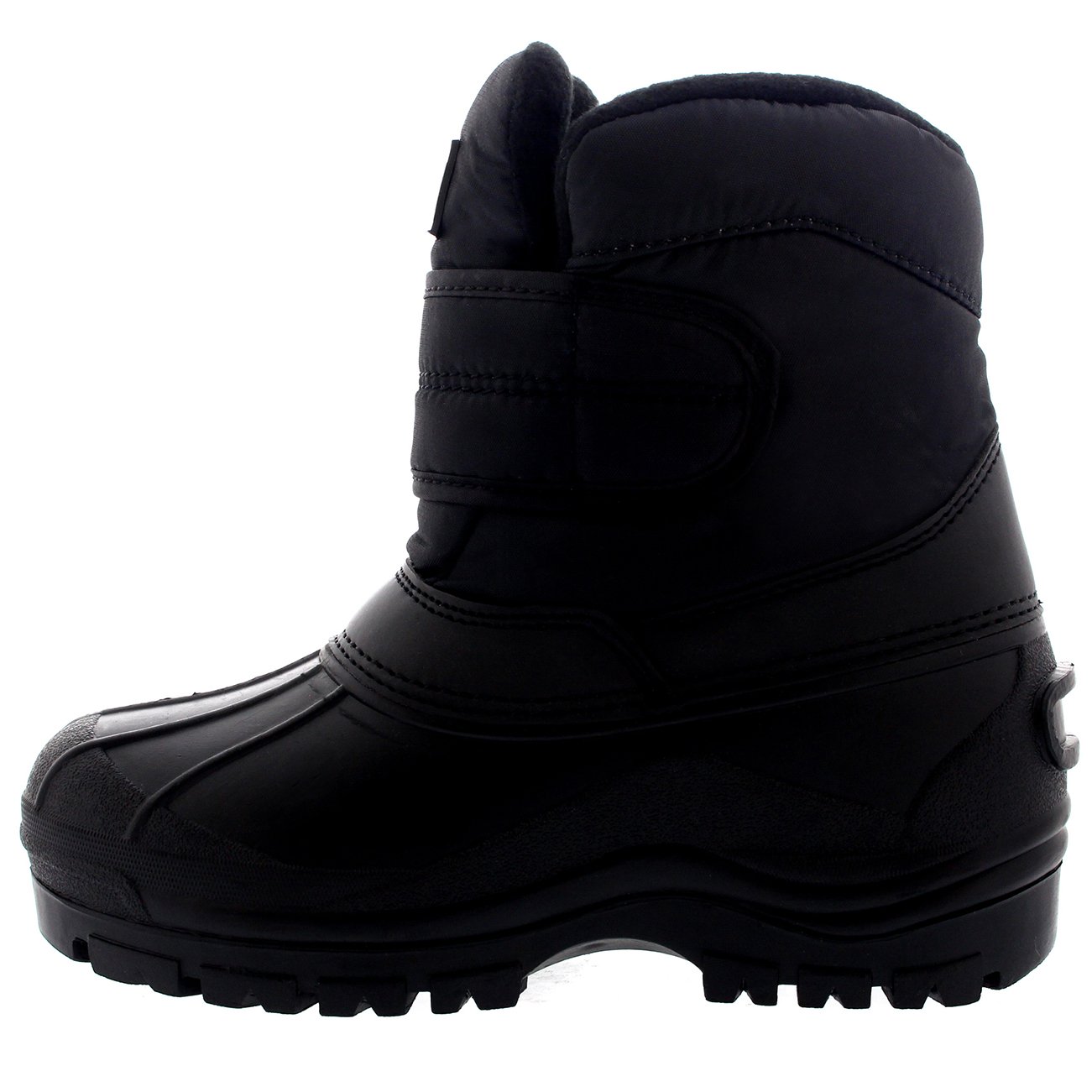 POLAR Unisex Kids Single Strap Thermal Winter Snow Hiking Outdoor Nylon Boots - Black - UK5/EU38 - YC0460