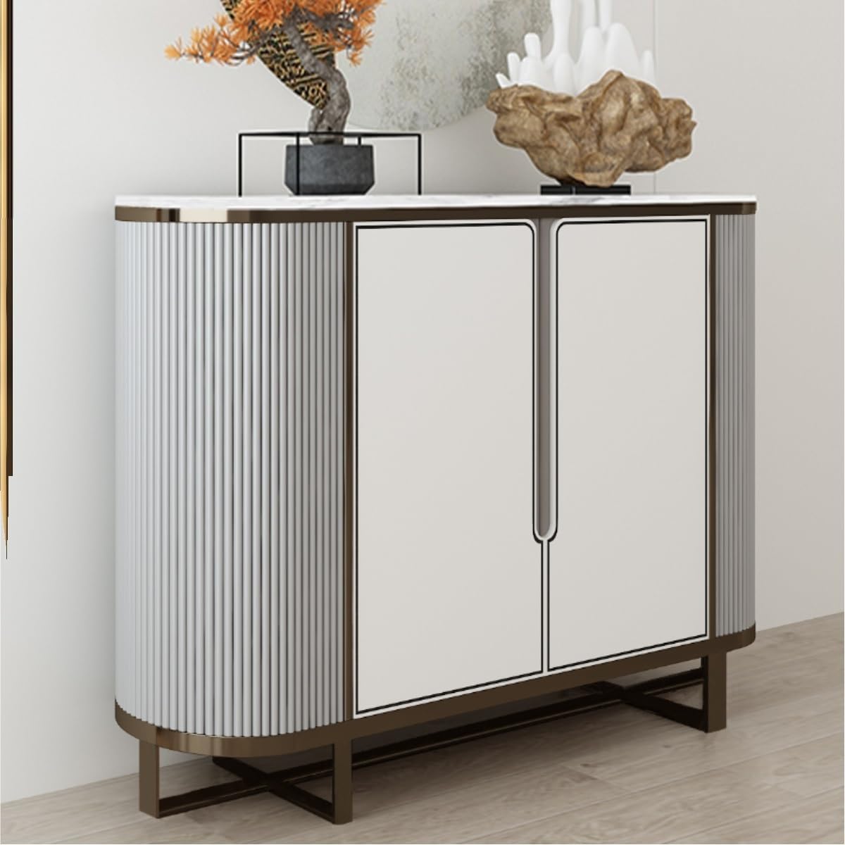 Armadietto da buffet in stile cinese, armadietto da ingresso per cucina, caffetteria, bar, credenza moderna in legno (M: 150 x 40 x 90 cm)