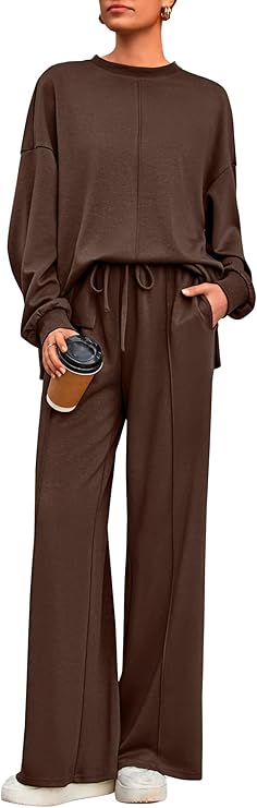 BTFBM Women Fall Fashion 2025 2 Piece Outfits Sweatsuit Set Jogger Sweatpants Matching Lounge Sets Airport Tracksuit