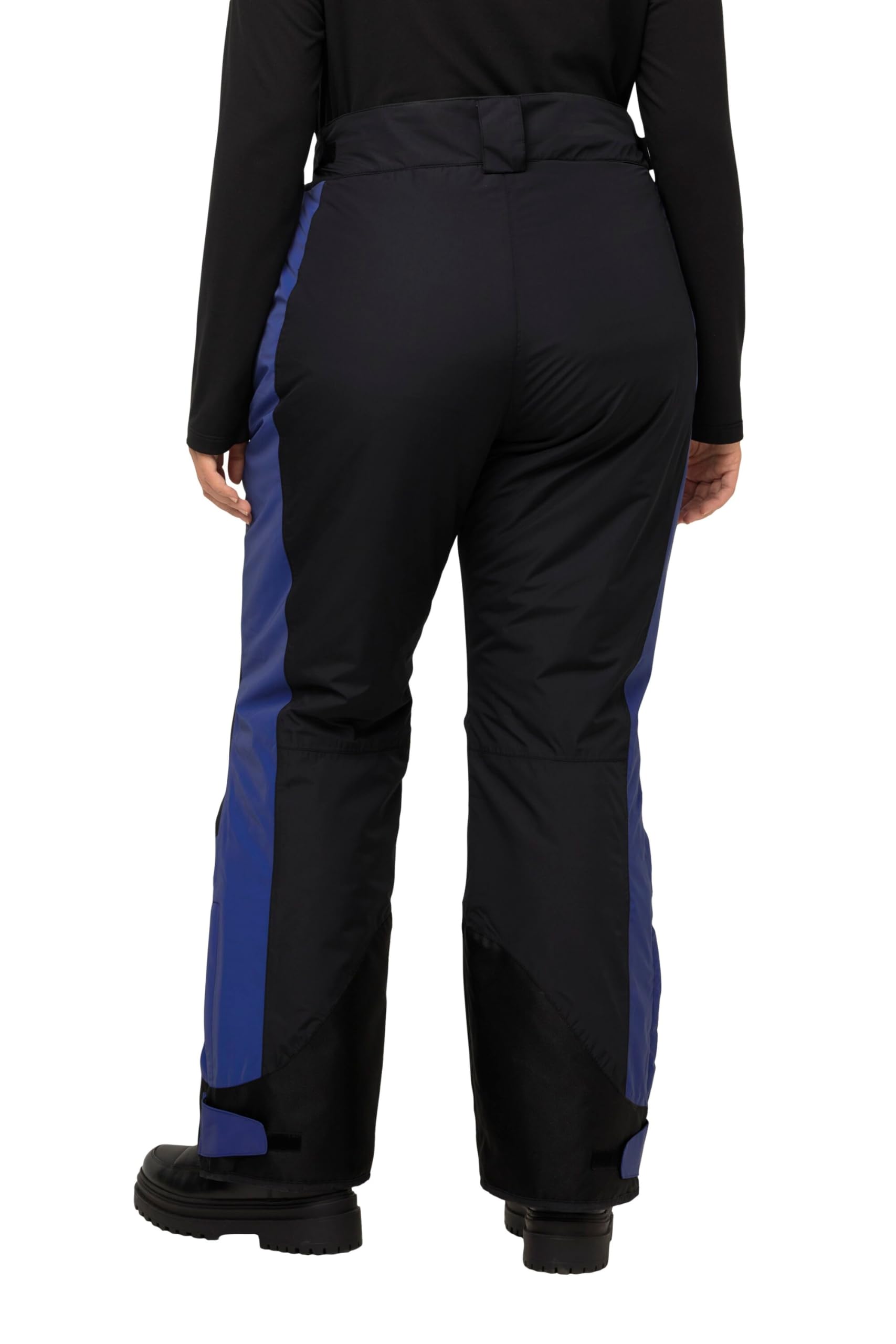 Ulla Popken Pantaloni Impermeabili da Sci con Dettagli ad Alta visibilità, Linguetta con Chiusura a Strappo e paraneve 810998