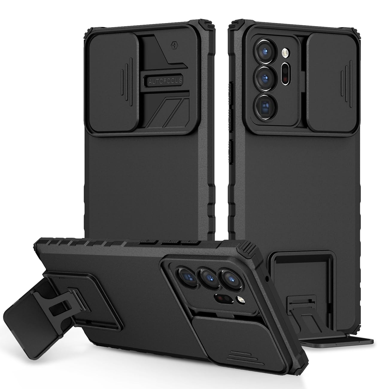 Vokuha Case for Galaxy Note 20 Ultra 5G, Samsung Note 20 Ultra SM-N986U Case with Slide Camera Lens Kickstand Military-Grade Bumpers Armor Protective