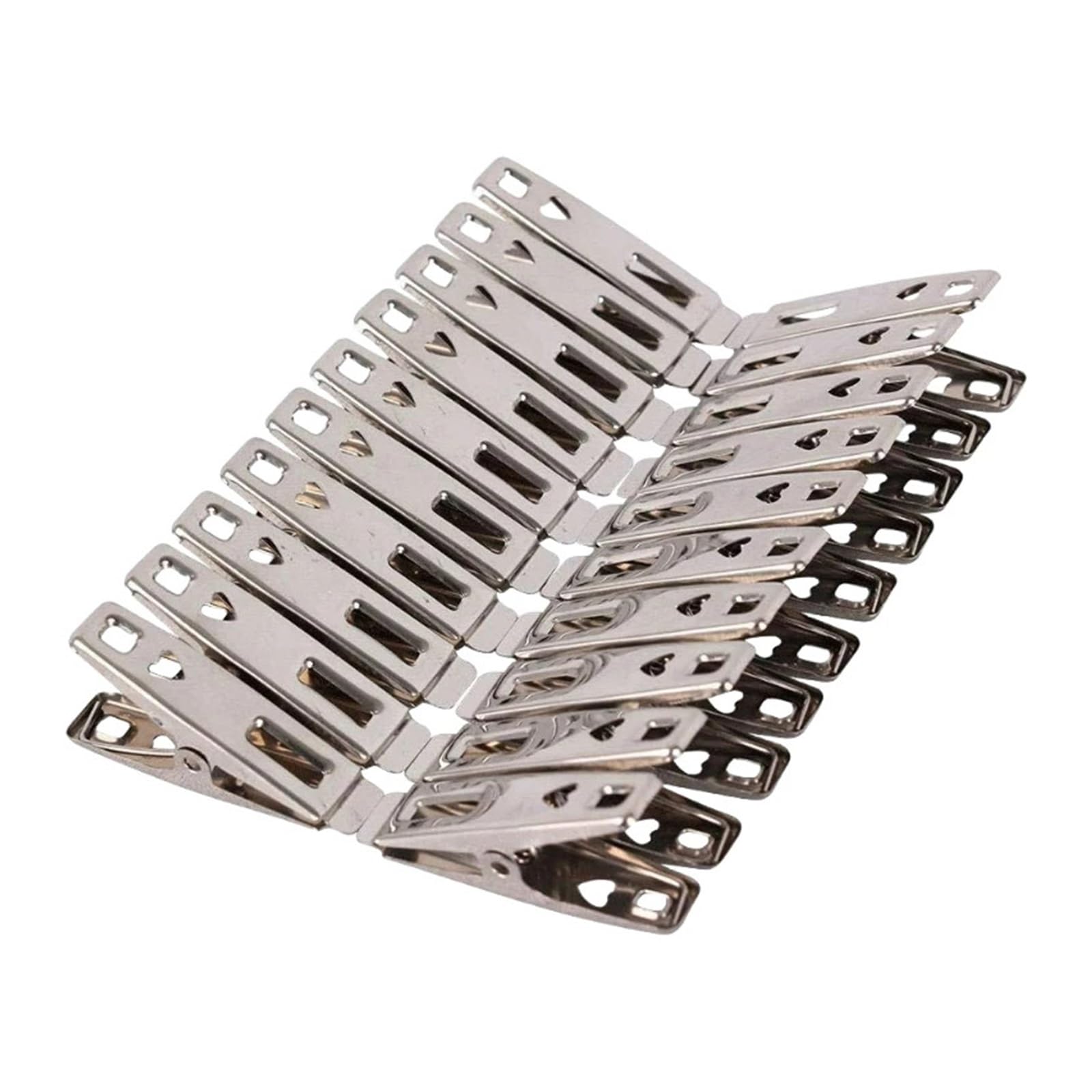 Metall-Wäscheklammern, 200 Stück, Lebensmittelbeutel-Clip, Wäscheklammern, Edelstahl, Wäscheleine, Metallklemmen für Wäscheleine, Befestigung, Handtuch, Socken, Unterwäsche