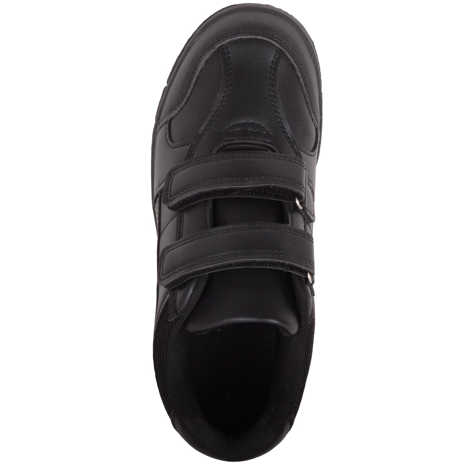ABSOLUTE FOOTWEAR Chaussures d'école Twin Touch and Close en similicuir pour garçons