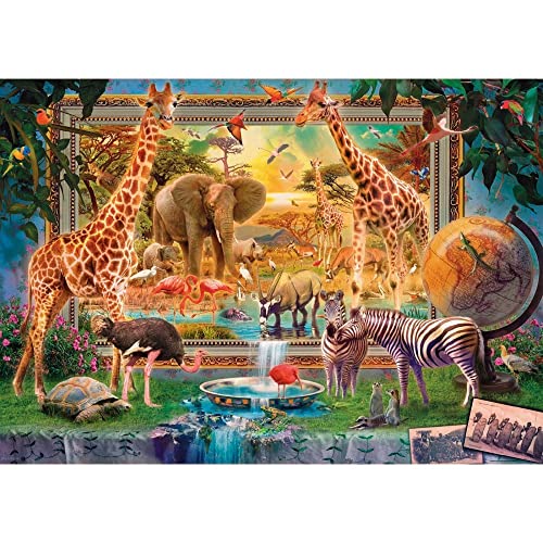 Educa - Puzzle Da 4000 Pezzi Per Adulti | Savana Venendo Alla Vita. Misura: 136 X 96 Cm. Include Servizio Pezzi Mancanti. Consigliato A Partire Dai 14 Anni (19285) - 3