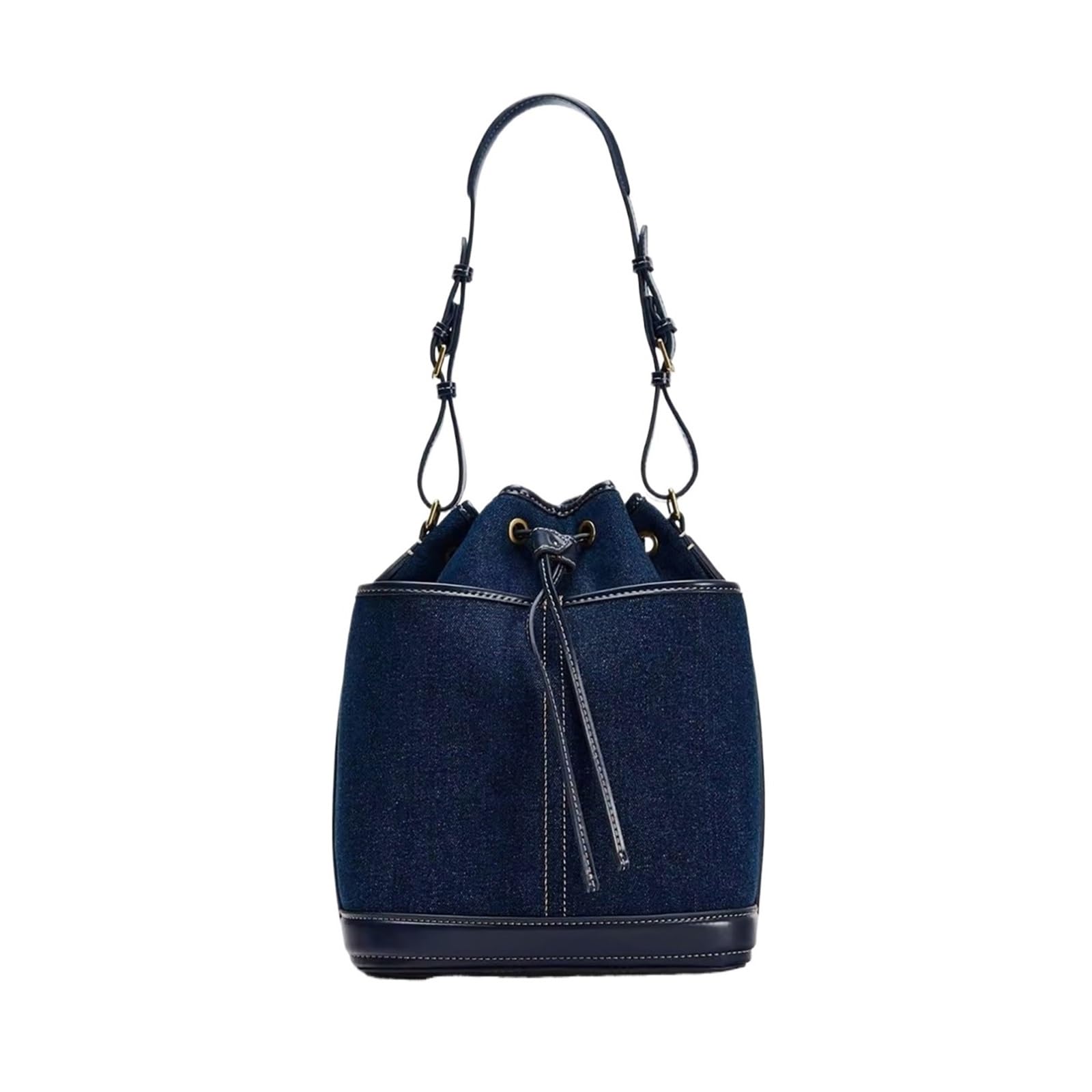 Borsa Jeans Borsa a tracolla in denim autunno/inverno, borsa a secchiello in tela, in Shopping