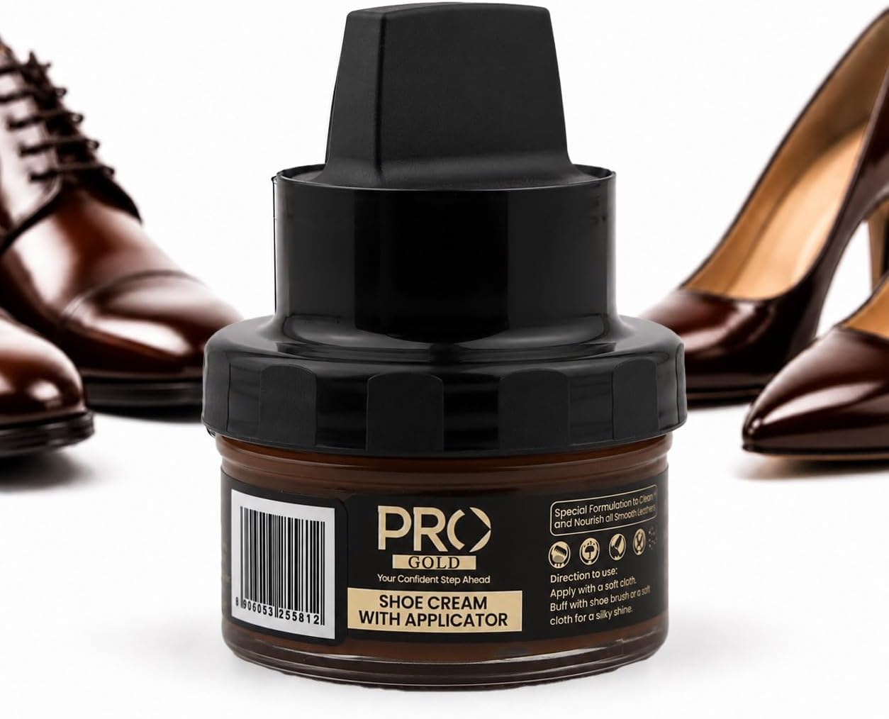 - Shoe Cream with Applicator | Leather Shoe Polish Cream | Nourishing Natural Wax Formula for Long-Lasting Shine | Shoe Cream for Leather Shoes(50ML)