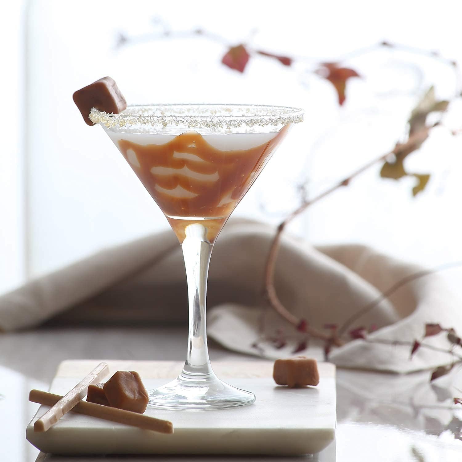 Shov Misket Martini-Gläser-Set 6-teilig Special Edition | Elegante Cocktailgläser & Dessertgläser | 175ml | Spülmaschinenfest | Klassisches V-Form Design mit langem Stiel