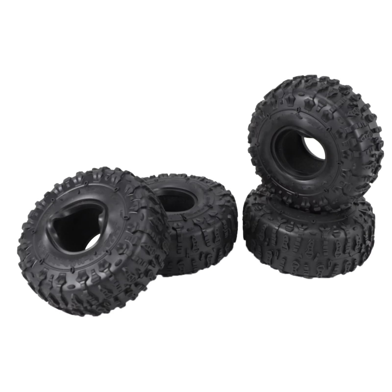 RC Car Pneumatico Ruota Compatibile con TRX4 per D90 per Axial per SCX10 II III per Redcat 1/10 RC Crawler Car 4 Pezzi 122MM 1.9 Pneumatici in Gomma Pneumatici delle Ruote