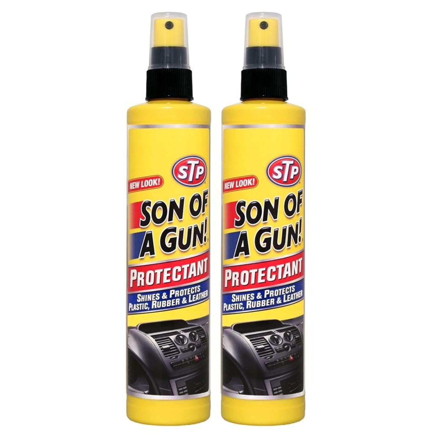 STP Son Of A Gun Pflegespray – 3x 300 Ml Für Armaturenbrett, Kunststoff, Gummi & Leder