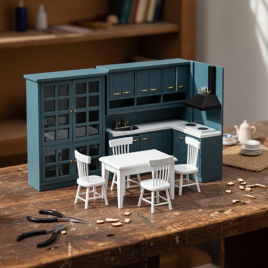 Mobili Casa delle Bambole in Legno 1:12, style to 2 | Componenti in plastica, Vetrina per bambole, Divertimento creativo, Per amanti miniature