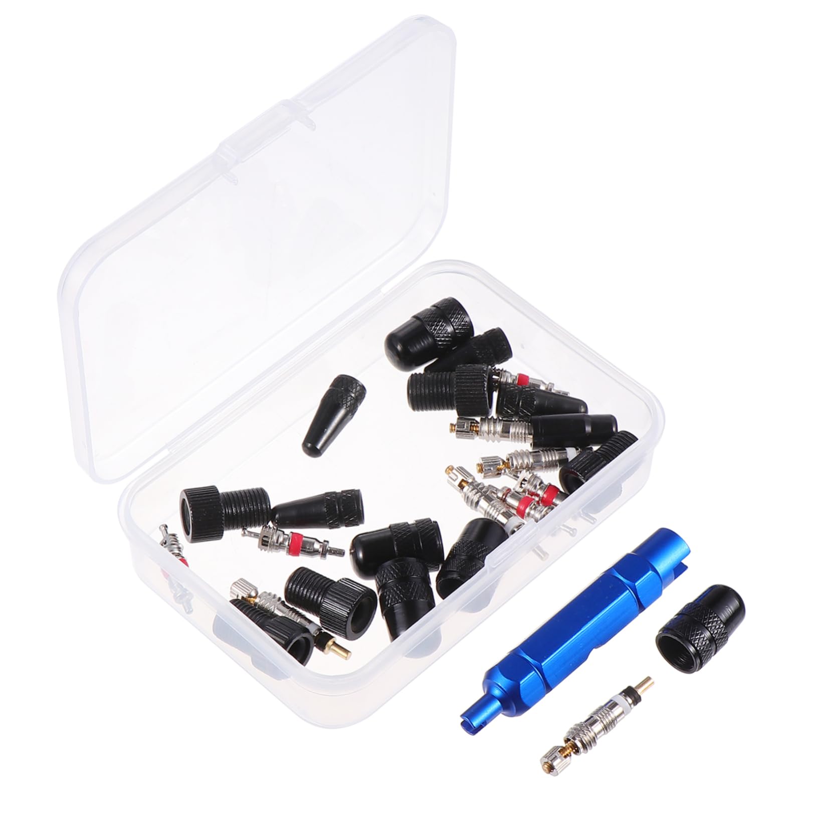 Sosoport Ventiladapter Luft Auto Ventilkernwerkzeug Entfernung Fahrrad Reparatur Werkzeug Adapter Für Fahrradventile Ändern Reifenstamm Reifenkappe Radstamm Aluminiumlegierung Black