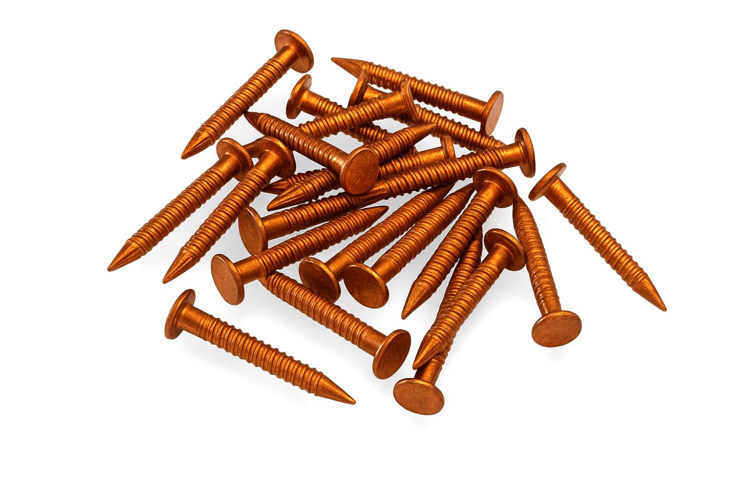 Copper Clout Nails – Solid Copper Roofing Nails for Felt, Timber, Tree Stump Removal – Rustproof Outdoor Fixing (30mm x 3.35mm, 100, Pack)