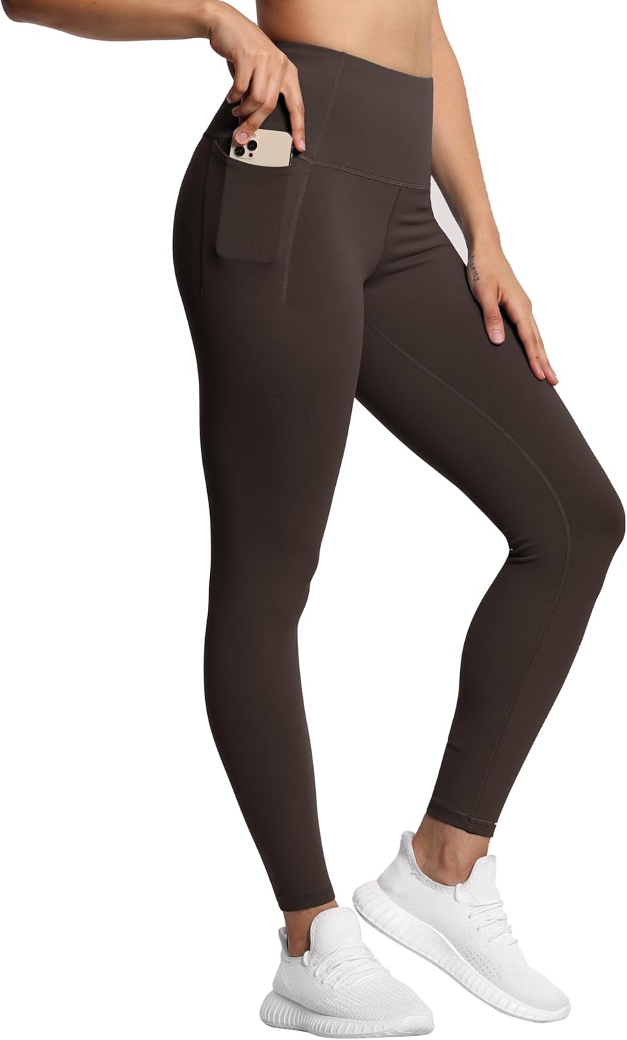 THE GYM PEOPLE Tummy Control Workout Leggings with Pockets High Waist Athletic Yoga Pants for Women Running, Fitness