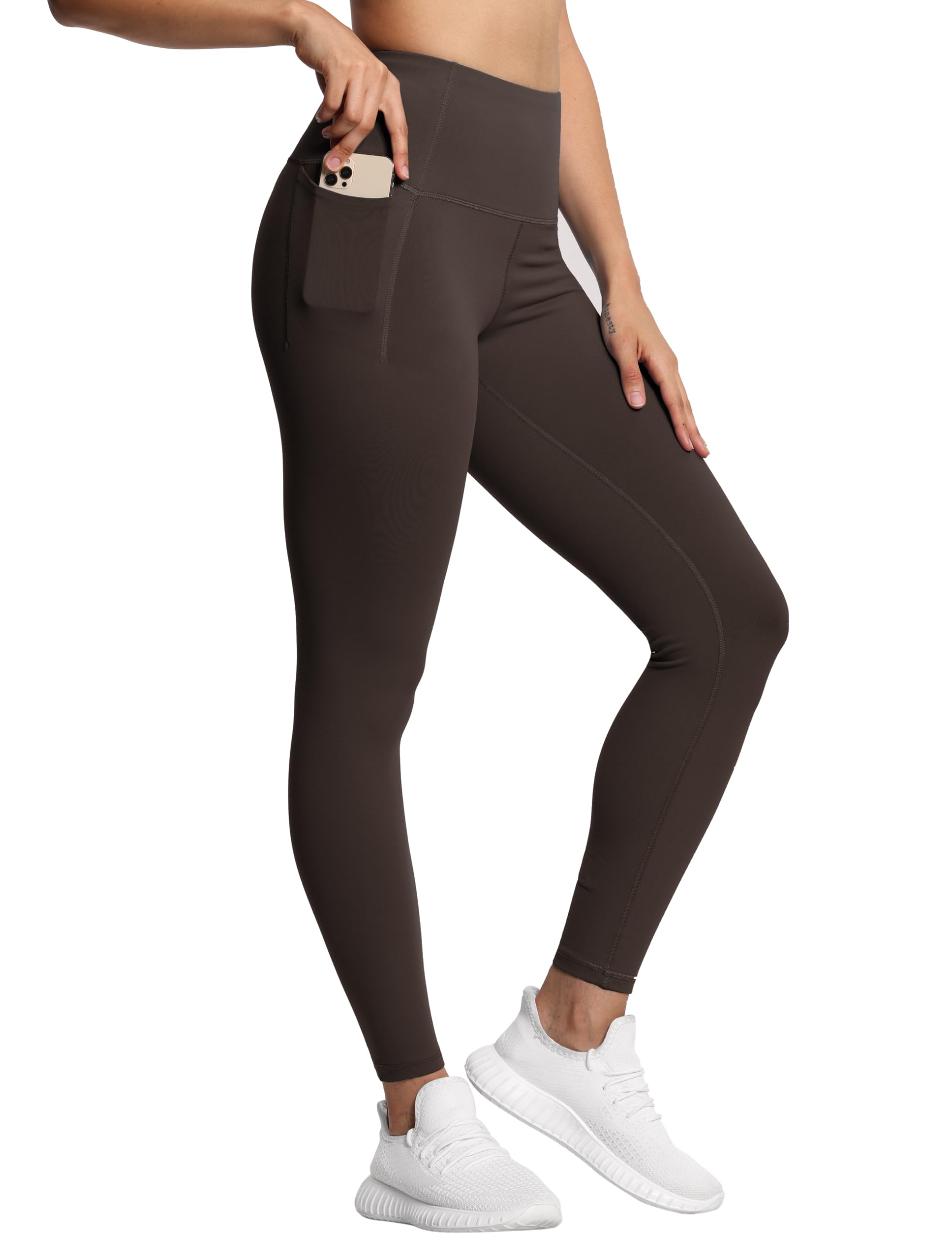THE GYM PEOPLE Damen Sport Leggings, High Waist Leggings mit Bauchkontrolle, Lange Sporthose Fitnesshose Yoga Leggings für Damen Laufen, Wandern