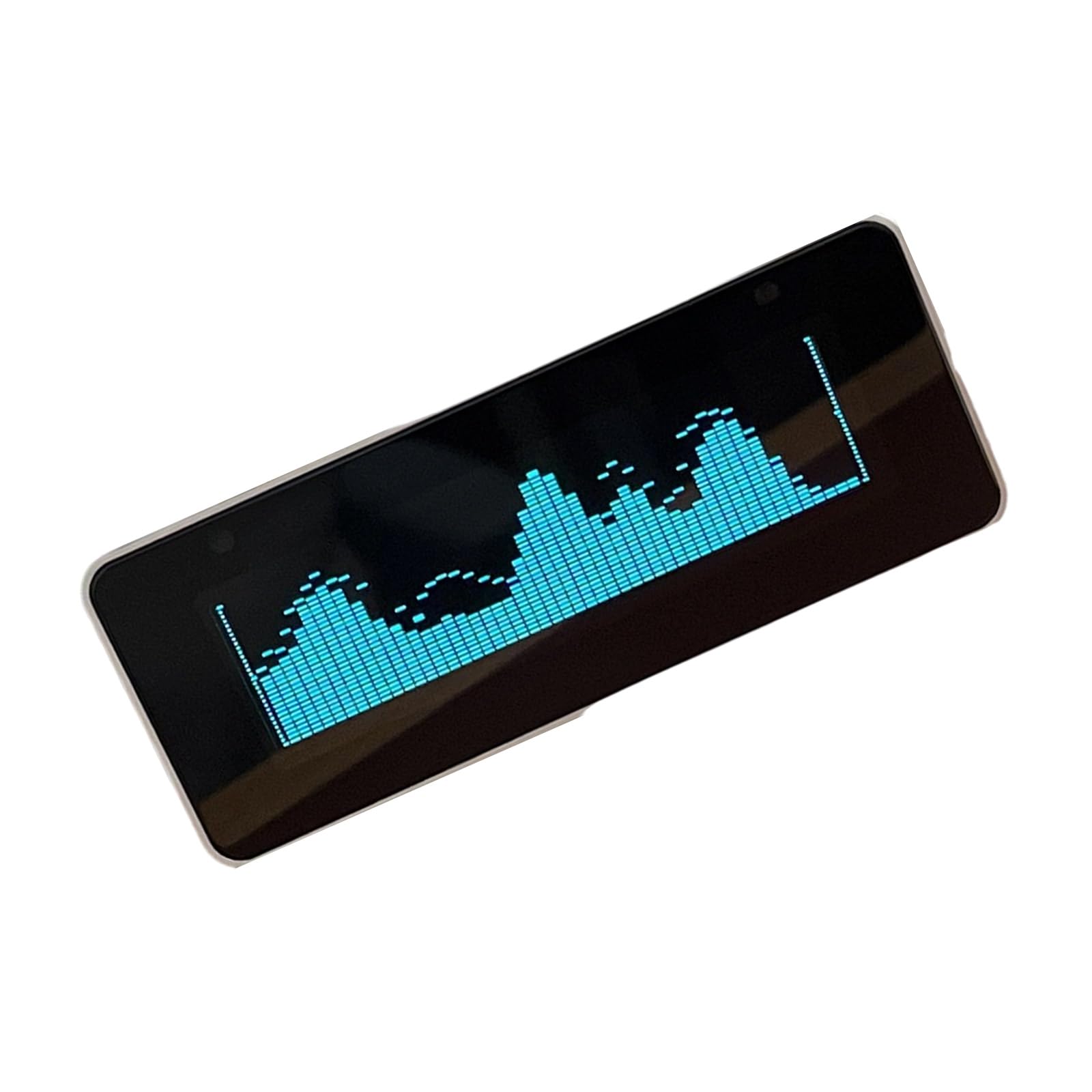 AK25664 Color Music Spectrum Clock Aluminiumgehäuse Mit Verbesserter Firmware Und Eingabeoption Remote Kontrolliertes Auditorisches Display
